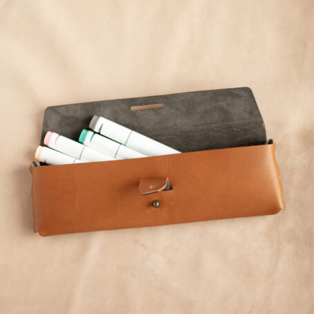 CREATIO Caramel Trousse en cuir – Image 3