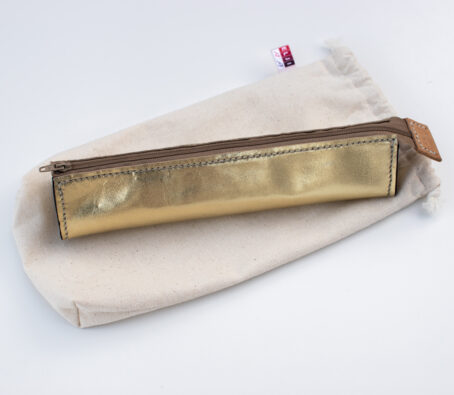 LITTERA Gold Trousse en cuir – Image 5