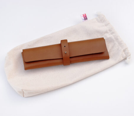 PRIMA Caramel Petite trousse en cuir – Image 4