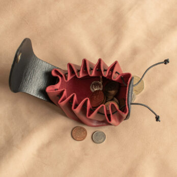 FORTUNA Petite bourse bordeaux et noire