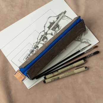 LITTERA Number Trousse en cuir