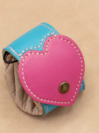 FORTUNA Coeur Petite bourse Rose et bleu
